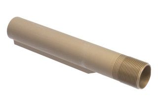 Kratos AR-15 Mil-Spec Carbine Receiver Extension in FDE is designed with rolled UN-2A threads